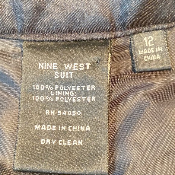 NINE WEST Career Straight Black Skirt Sz 12 - Picture 5 of 5